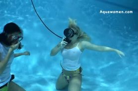 Scuba Babes in Wet Tshirts