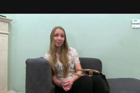 FakeAgent Blonde amateur fucks in casting - video 1