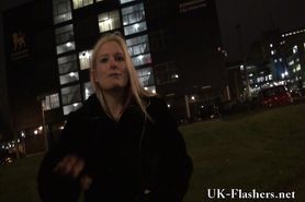 Piss: KazB night of exhibitionism and blonde english pornstars