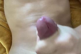 Teen masturbate his long dick after school