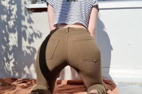 Teen Girl Peeing in Pants