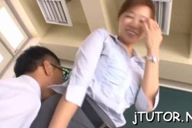 Captivating kaori with great tits gets beaver fucked