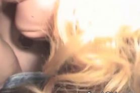Chubby Blonde Crack Whore Sucking On Shaft Point Of View