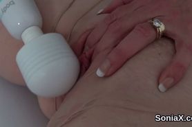 Adulterous british milf lady sonia shows off her big boobies