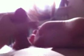 Small Three Inch Paki Penis gets Muslim Footjob from Paki Wifes Sweaty Foot