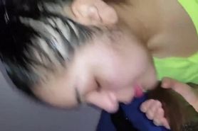 HomeMade Interracial POV of Latina giving Salivating Deepthroat to BBC for 2 Minutes