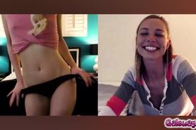 Girlfriends strip off their clothes to show off