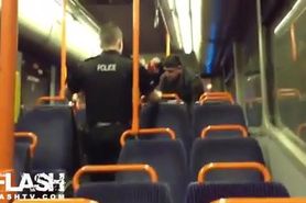 Busted Masturbating on Bus