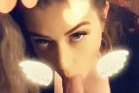 Amelia Skye Sucks Hard Cock on Snapchat