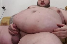 Soc’s Big Belly Play and Cum