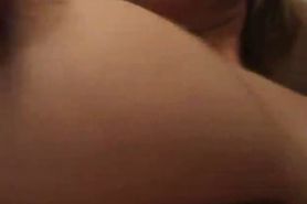 Playing with my wife's tits and a titjob with cumshot between those puppies