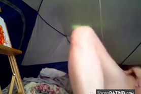 Nerdy girl masturbates for you - video 2