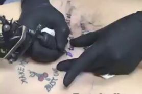 Celeste Getting Tattooed Then Screwed in a Raunchy Porn Theater