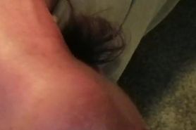she gets her throat fucked and her face covered with cum