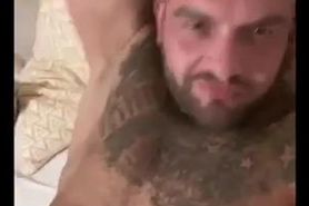 Big hairy straight hunk with big uncut dick