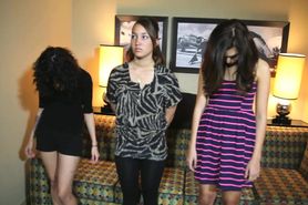 Arianna, Amber, & Julia (L to R): Off and On from Vegas 2012 shoot of the now-defunct FFF studio
