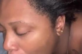 Blowjob and facial in amateur black american girl from DateFree.eu