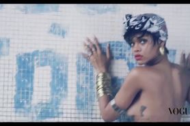 Rihanna sexy - Vogue Brasil - Behind The Scenes 2014