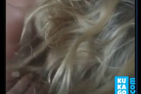 Homemade blonde wife filmed fucking