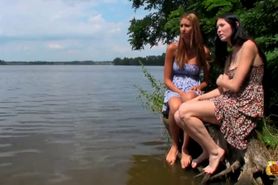 Iva & Karolina Outdoor Threesome
