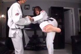 FTF â€“ footjob at a karate training session