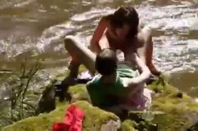 two sexy lebians in the river - video 11