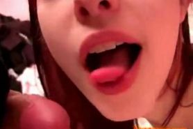 Liz Vicious Gargling Cum Before Swallowing