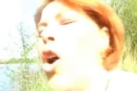 German Guy Dreaming Of Fucking A Redhead Mature In The Park german ggg spr