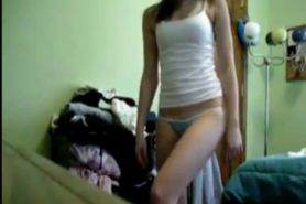 Teen Webcam Hottie Squiting Cum,Rubs on tits