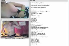 Chatroulette #61 one Horny girl, twe fake and my dick