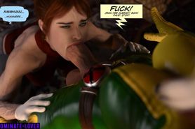 [3D Comic] Futa X-Men Jean Grey Vs Rogue Abuse Of Power