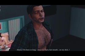SIMS 4 - Mature Daddy Seduces Pizza Delivery Boy [Late Night Delivery]
