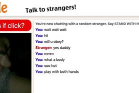 Omegle teen in a hurry