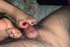 My Wife Gave Me The Best Handjob  And Footjob Ever