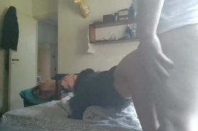 Just let the camera there and have some fun - morning amateur sex