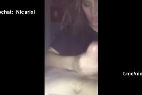 Happy end massage with rough anal sex and facial