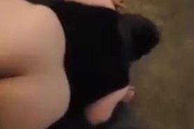 BBW wife fucked doggy style, and getting a facial!