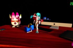 [3D MMD Shrink] Racing Miku Shrink Dance HQ by AswaBaba