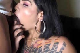Sexy Latina sucks her BFF’s boyfriends dick. Best kept secret between the 2