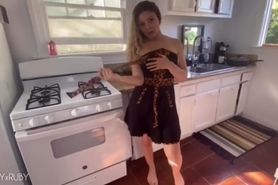 Horny Gf Gets Fucked In The Kitchen - Amateur Couple Luckyxruby