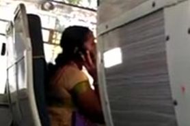 indian flashing in bus