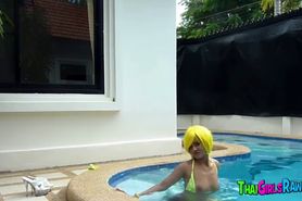 Thai hooker in the pool