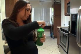 Pregnant Chugging Soda + Burping