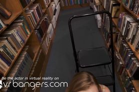 Vr Bangers Silent Screw In The Library With Horny Blonde Teen