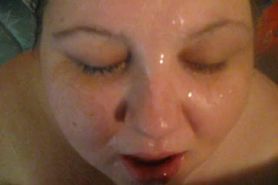 bbw gets a huge facial from me