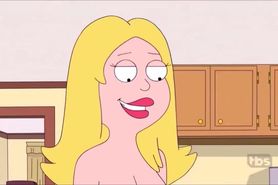Francine BLOWJOB - uncensored rare, American Dad Cartoon Porn Fellatio