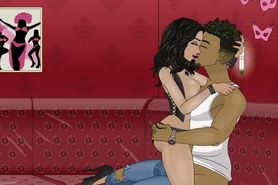 Woman Fucked by a black Man - Animation