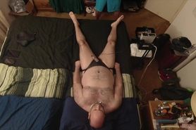 Sir T uses electro to torture my dick and balls before fucking my throat