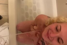 Tori Morgan Gets covered in golden shower