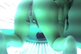 Cameron Knight hot tanning bed